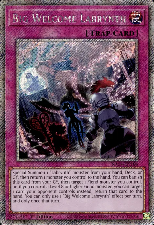 Big Welcome Labrynth Card Front