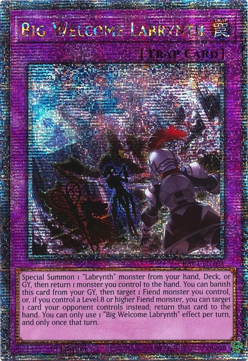 Big Welcome Labrynth Card Front