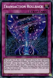 Transaction Rollback · Secret Rare 0105sec