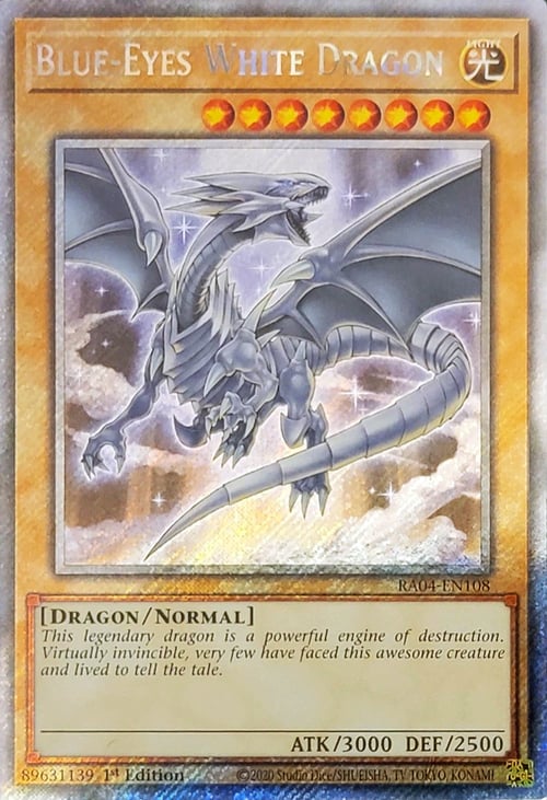 Blue-Eyes White Dragon Card Front