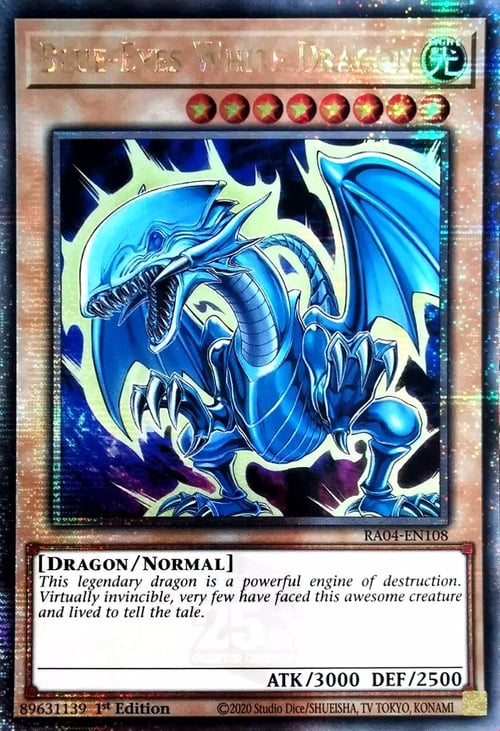 Blue-Eyes White Dragon Card Front