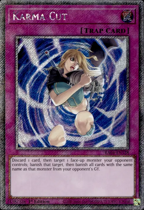 Karma Cut Card Front