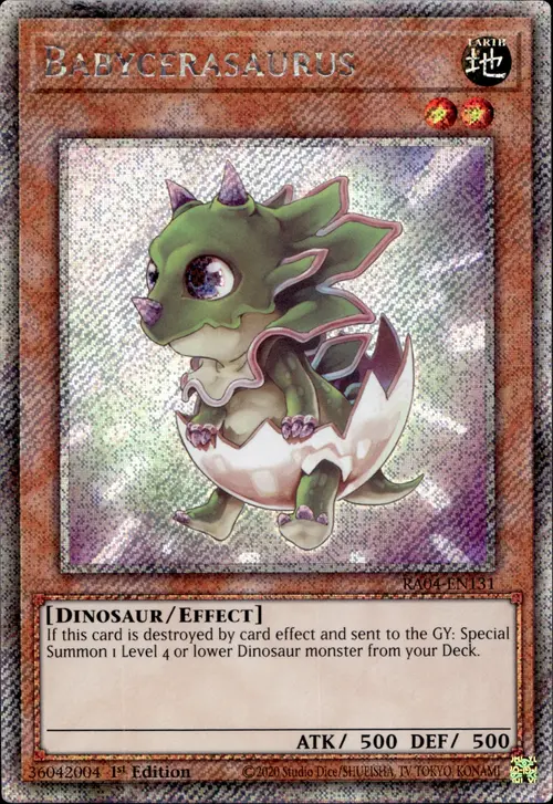 Babycerasaurus Card Front