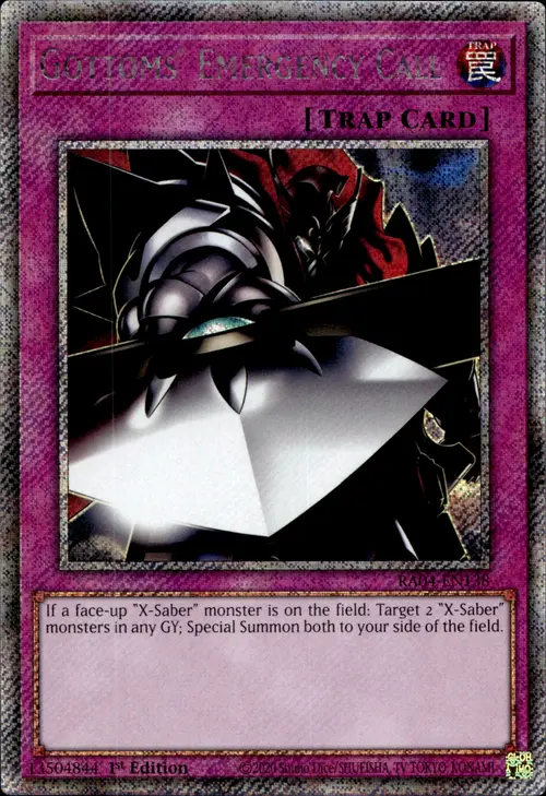 Gottoms' Emergency Call Card Front