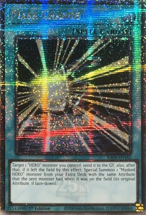 Mask Change Card Front