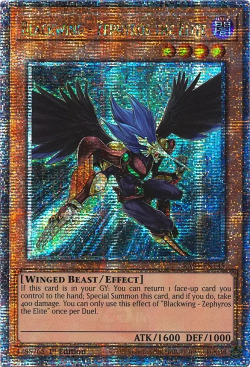Blackwing - Zephyros the Elite Card Front