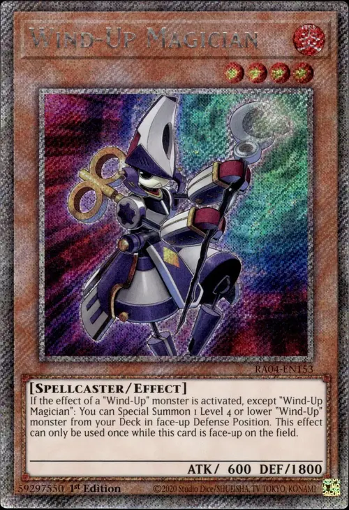 Wind-Up Magician Card Front