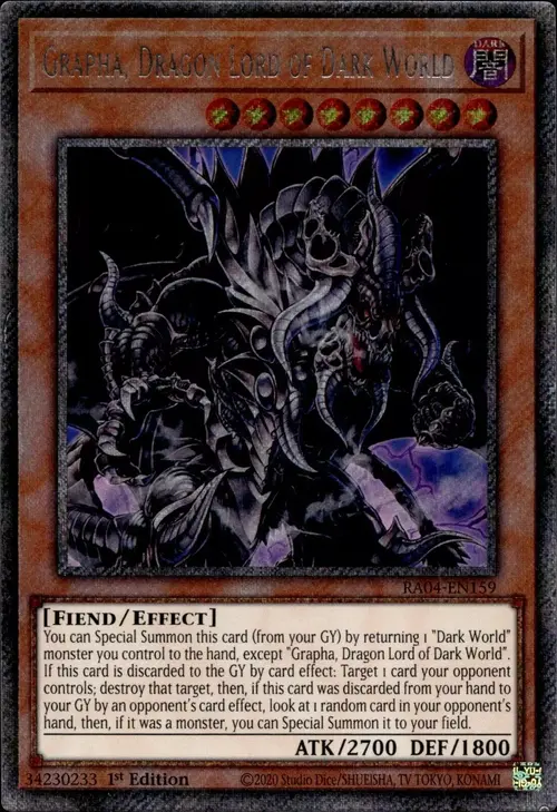 Grapha, Dragon Lord of Dark World Card Front
