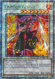 Crimson Blader · Quarter Century Secret Rare 161qsec