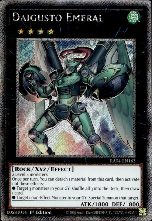 Daigusto Emeral Card Front