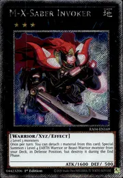 M-X-Saber Invoker · Platinum Secret Rare 169psec