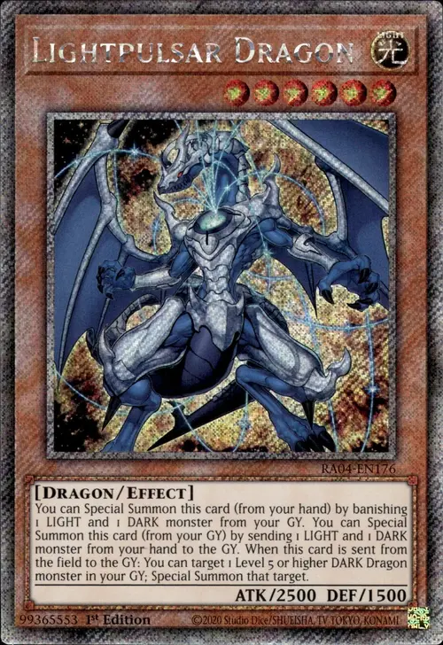 Lightpulsar Dragon Card Front