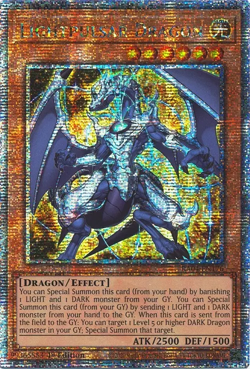 Lightpulsar Dragon Card Front