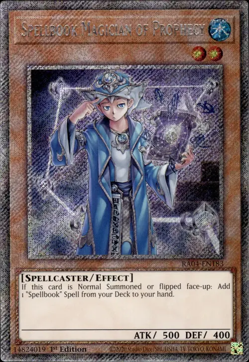 Spellbook Magician of Prophecy Card Front
