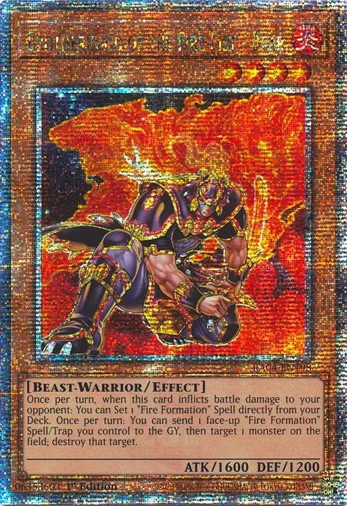 Brotherhood of the Fire Fist - Bear Card Front