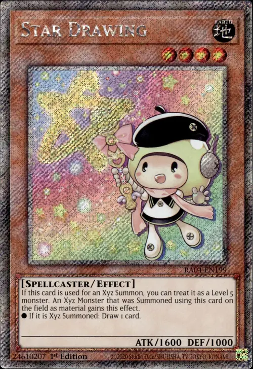 Star Drawing Card Front