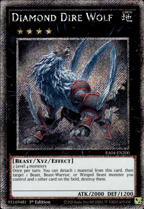 Diamond Dire Wolf Card Front