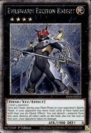 Evilswarm Exciton Knight · Platinum Secret Rare 212psec