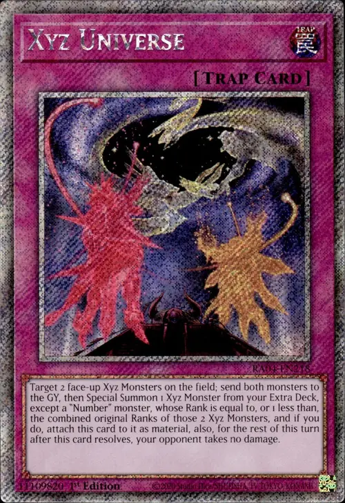 Xyz Universe Card Front