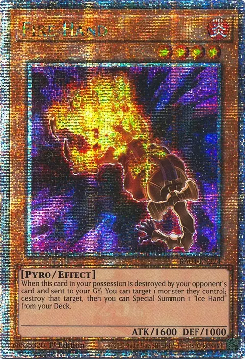 Fire Hand Card Front