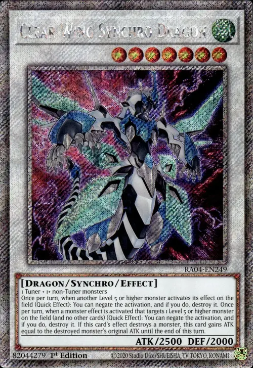 Clear Wing Synchro Dragon Card Front