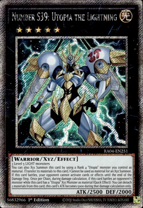 Number S39: Utopia the Lightning Card Front