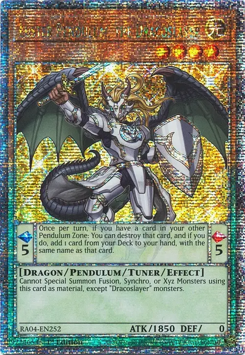 Luster Pendulum, the Dracoslayer Card Front