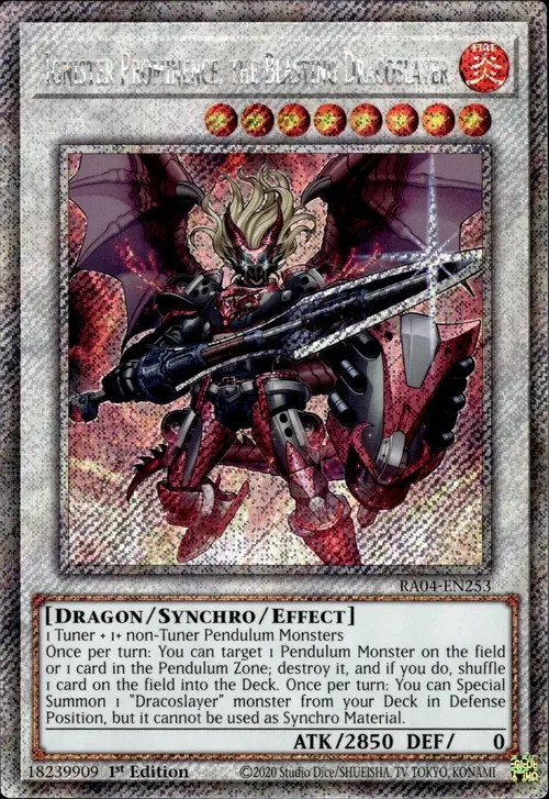 Ignister Prominence, the Blasting Dracoslayer Card Front