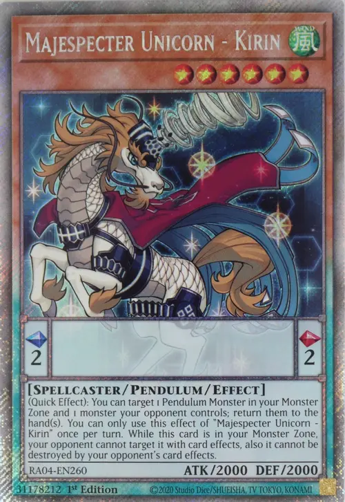 Majespecter Unicorn - Kirin Card Front