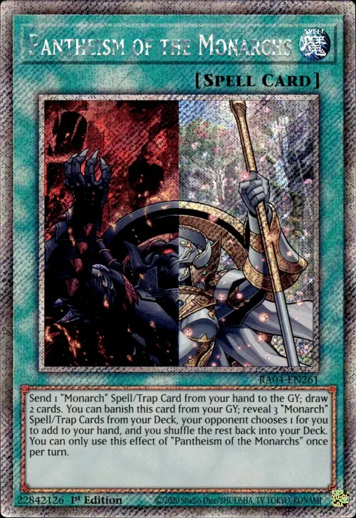 Pantheism of the Monarchs Card Front