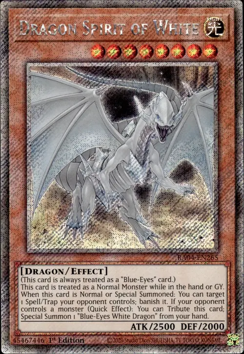 Dragon Spirit of White Card Front