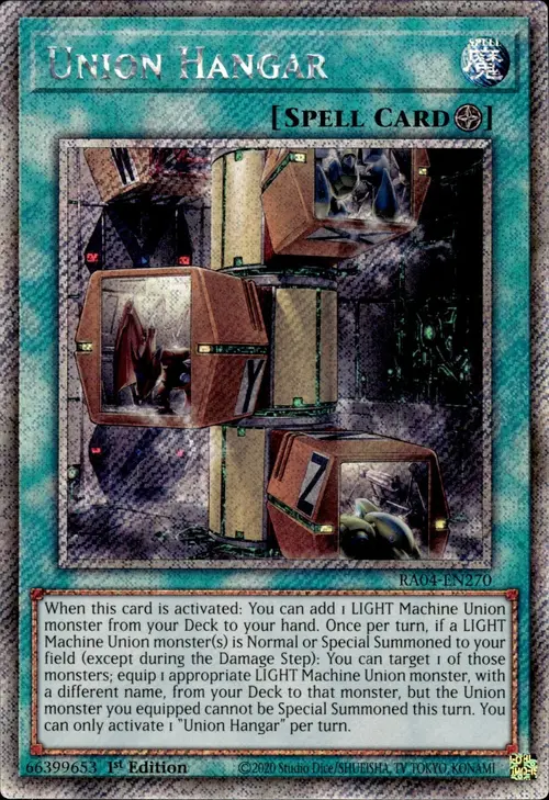 Union Hangar Card Front