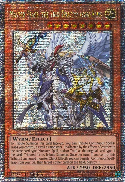 Master Peace, the True Dracoslaying King Card Front