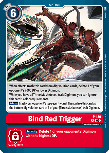 Bind Red Trigger Card Front