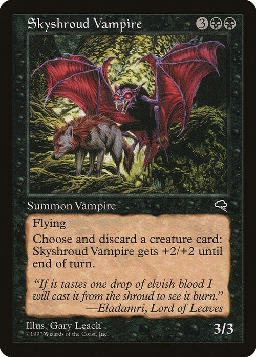 Skyshroud Vampire Card Front