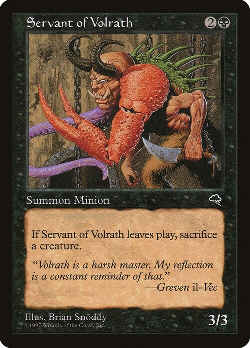 Servant of Volrath Card Front