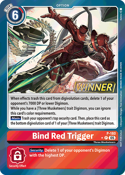 Bind Red Trigger Card Front