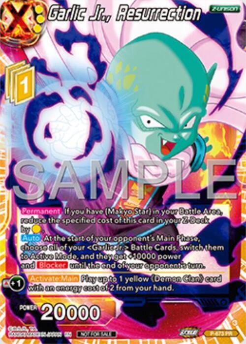 Garlic Jr., Resurrection Card Front