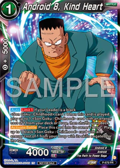 Android 8, Kind Heart Card Front