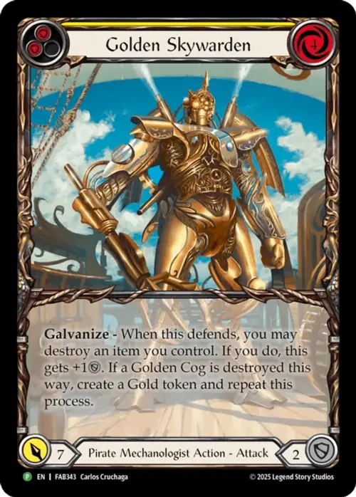 Golden Skywarden Card Front