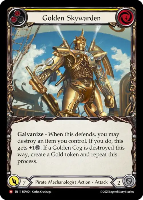 Golden Skywarden Card Front