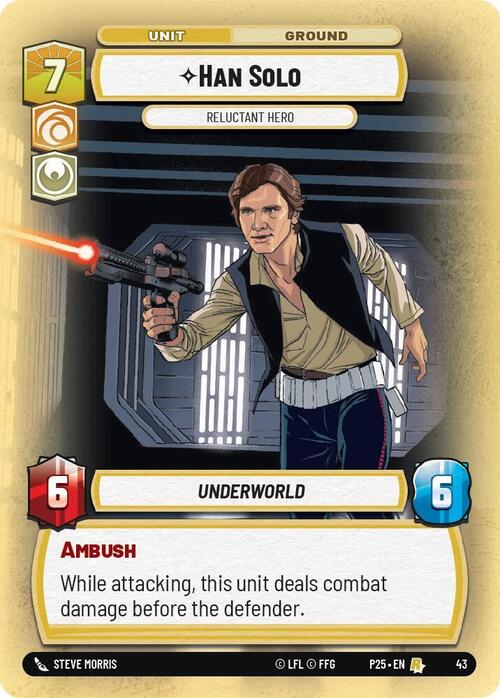 Han Solo, Reluctant Hero Card Front
