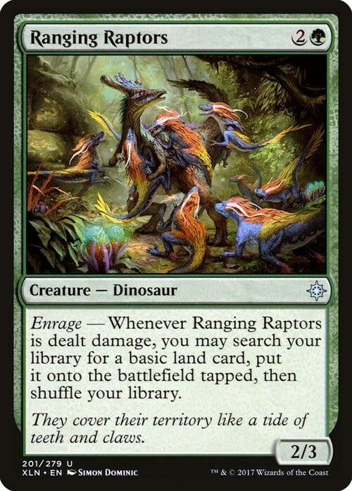 Ranging Raptors Card Front