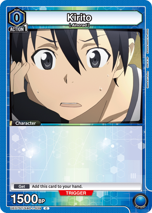 Kirito Card Front
