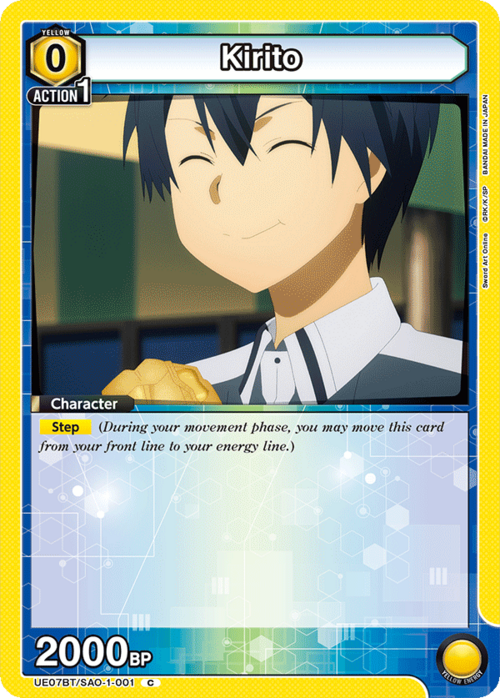 Kirito Card Front