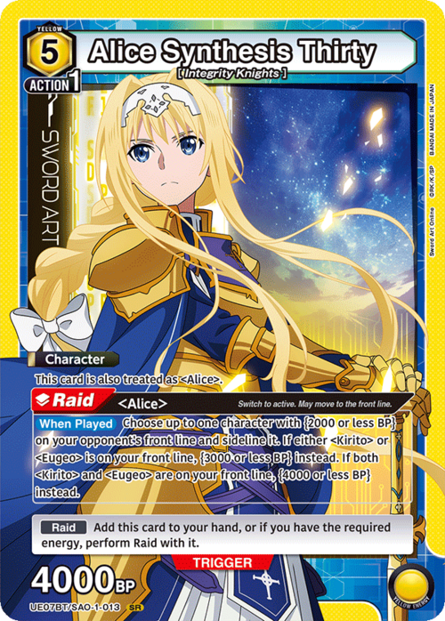 Alice Synthesis Thirty Card Front