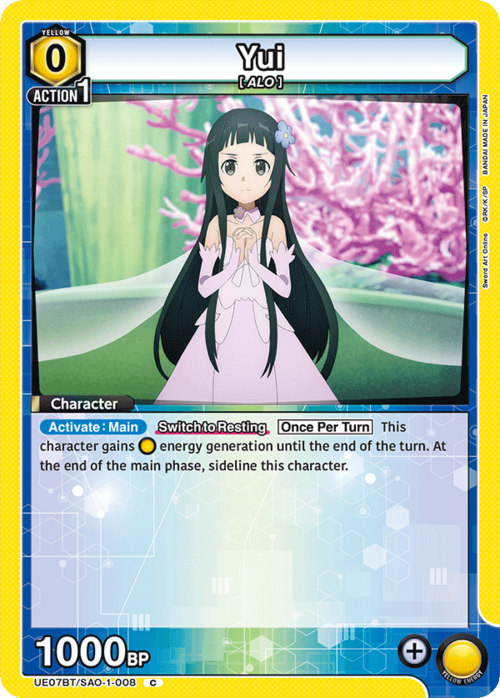 Yui Card Front