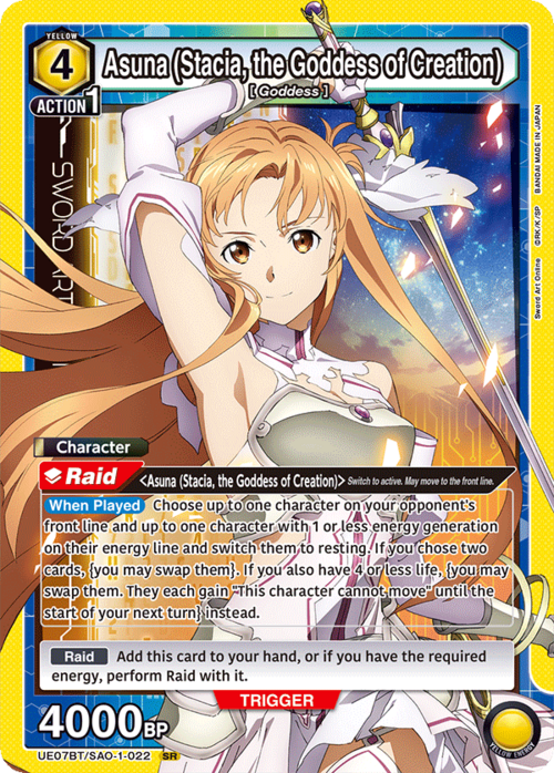 Asuna (Stacia, the Goddess of Creation) Frente