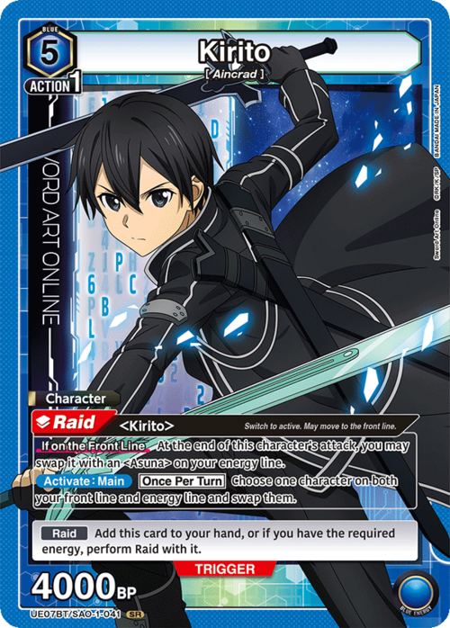 Kirito Card Front
