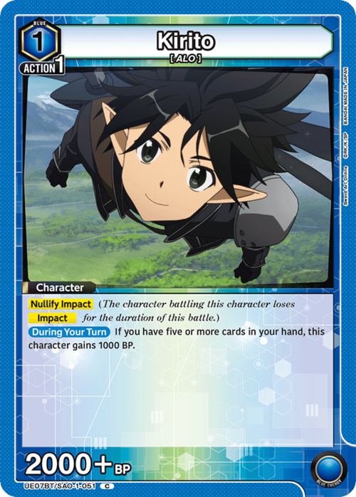 Kirito Card Front